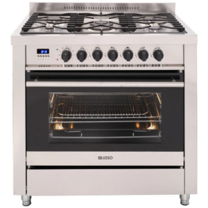 Dilusso FS909G5CSD 900mm Stainless Steel Freestanding Dual Fuel Cooker